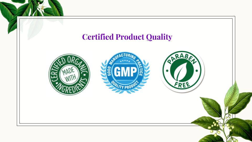 100% natural products